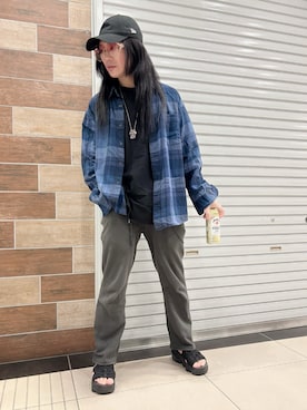 「アイテム（スウェットパンツ）」を使った、FUMY さん（メンズ・165cm）の秋コーディネート