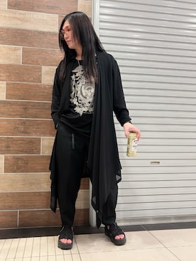 「アイテム（サンダル）」を使った、FUMY さん（メンズ・165cm）の秋コーディネート