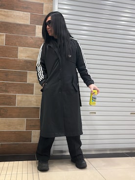 「アイテム（トレンチコート）」を使った、FUMY さん（メンズ・165cm）の冬コーディネート