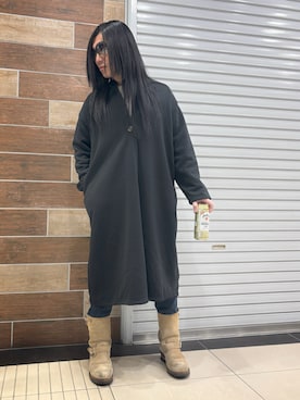 「アイテム（カーディガン/ボレロ）」を使った、FUMY さん（メンズ・165cm）の秋コーディネート