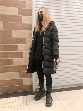 「Right-on（ライトオン）のアイテム（ダウンジャケット/コート）」を使った、FUMY さん（メンズ・165cm）の冬コーディネート