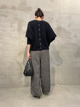 FOXウール後ろボタンニットを使った人気ファッションコーディネート - WEAR