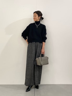 「ハイネックニット」｜dazaiさん（レディース・166cm）の秋コーディネート