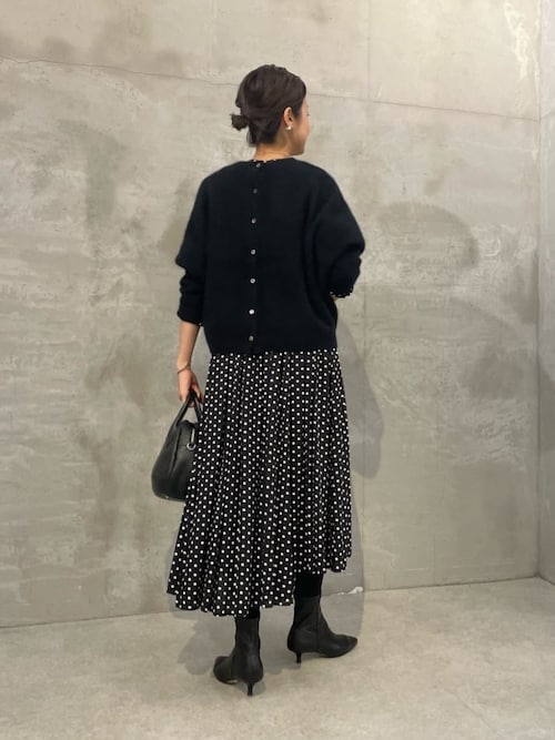 2025AW BEARDSLEY ドットギャザーワンピース 新作 BEARDSLEY