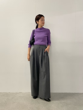 「リブニット」｜dazaiさん（レディース・166cm）の夏コーディネート