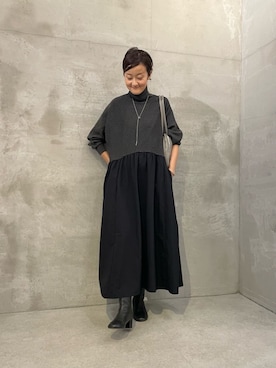 「BEARDSLEY（ビアズリー）のアイテム（リング）」を使った、dazaiさん（レディース・166cm）の秋コーディネート