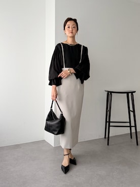 「BEARDSLEY（ビアズリー）のアイテム」を使った、dazaiさん（レディース・166cm）の夏コーディネート