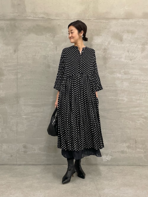 BEARDSLEY(ビアズリー) ドットギャザーワンピース ドットギャザーワンピース（ワンピース）｜BEARDSLEY（ビアズリー）の