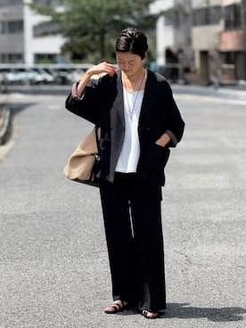 「BEARDSLEY（ビアズリー）のアイテム」を使った、dazaiさん（レディース・166cm）の夏コーディネート