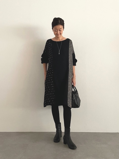 前後パッチワークミディワンピース（ワンピース）｜BEARDSLEY