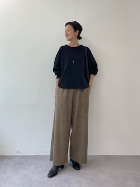 「トレーナー」｜dazaiさん（レディース・166cm）の秋コーディネート