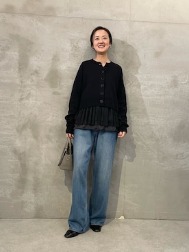 「アイテム（タンクトップ）」を使った、dazaiさん（レディース・166cm）の冬コーディネート