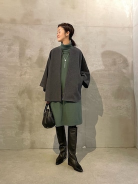 「アイテム（その他アウター）」を使った、dazaiさん（レディース・166cm）の秋コーディネート