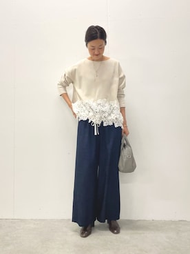 「アイテム（ボストンバッグ）」を使った、dazaiさん（骨格ウェーブ・レディース・166cm）の夏コーディネート
