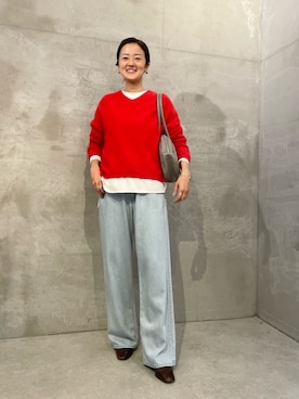 「アイテム（ボストンバッグ）」を使った、dazaiさん（レディース・166cm）の夏コーディネート