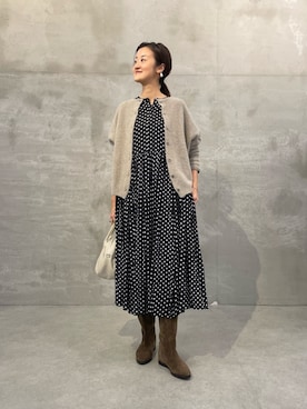 「アイテム（ボストンバッグ）」を使った、dazaiさん（レディース・166cm）の秋コーディネート