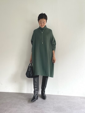 「アイテム（ボストンバッグ）」を使った、dazaiさん（レディース・166cm）の夏コーディネート