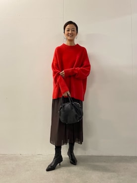 「ニットコーデ」｜dazaiさん（レディース・166cm）の秋コーディネート