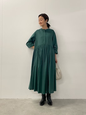 「アイテム（ボストンバッグ、グレー系）」を使った、dazaiさん（レディース・166cm）の夏コーディネート