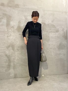 「アイテム（ボストンバッグ、グレー系）」を使った、dazaiさん（レディース・166cm）の秋コーディネート