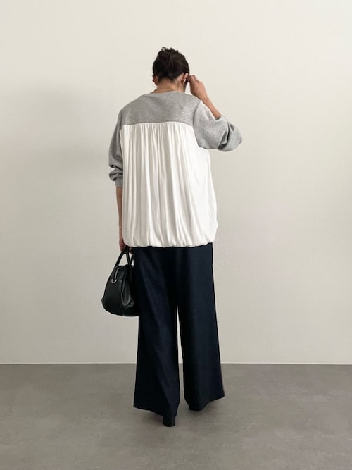 BEARDSLEY（ビアズリー） tシャツ 割繊コンビプルオーバー レディース