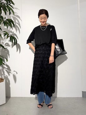 「BEARDSLEY（ビアズリー）のアイテム」を使った、dazaiさん（レディース・166cm）の夏コーディネート