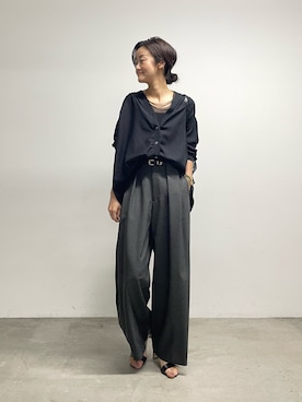 「LIVETART（リヴェタート）のアイテム」を使った、dazaiさん（レディース・166cm）の春コーディネート