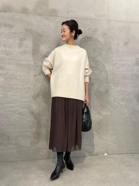 「ニットコーデ」｜dazaiさん（レディース・166cm）の秋コーディネート