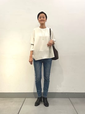 「スキニーデニム」｜dazaiさん（レディース・166cm）の夏コーディネート