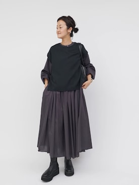 「アイテム（ボストンバッグ）」を使った、dazaiさん（レディース・166cm）の夏コーディネート