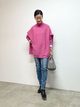 「アイテム（ボストンバッグ）」を使った、dazaiさん（レディース・166cm）の夏コーディネート