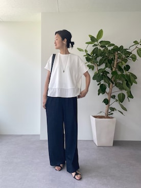 「BEARDSLEY（ビアズリー）のアイテム」を使った、dazaiさん（レディース・166cm）の夏コーディネート