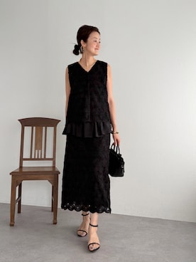 「BEARDSLEY（ビアズリー）のアイテム」を使った、dazaiさん（レディース・166cm）の夏コーディネート