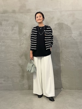 「アイテム（シャツ/ブラウス）」を使った、dazaiさん（レディース・166cm）の秋コーディネート