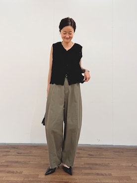 「BEARDSLEY（ビアズリー）のアイテム」を使った、dazaiさん（レディース・166cm）の夏コーディネート
