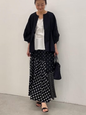 「アイテム（ブルゾン）」を使った、dazaiさん（レディース・166cm）の夏コーディネート