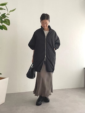 「アイテム（ボストンバッグ）」を使った、dazaiさん（レディース・166cm）の秋コーディネート