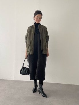 「アイテム（MA-1）」を使った、dazaiさん（レディース・166cm）の夏コーディネート