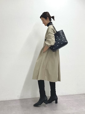 「ドット柄」｜dazaiさん（レディース・166cm）の秋コーディネート