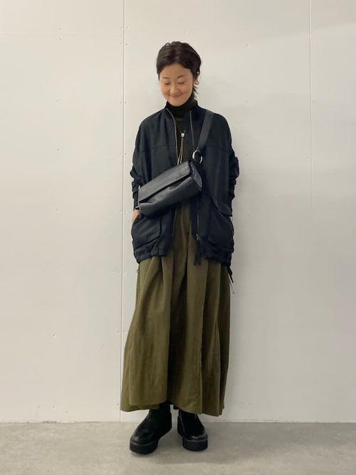 ニットコンビギャザーワンピース（ワンピース）｜BEARDSLEY