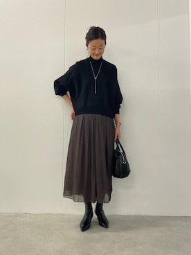 「アイテム（ボストンバッグ）」を使った、dazaiさん（レディース・166cm）の秋コーディネート