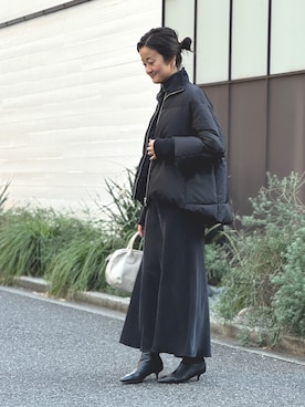 「アイテム（ボストンバッグ、グレー系）」を使った、dazaiさん（レディース・166cm）の秋コーディネート