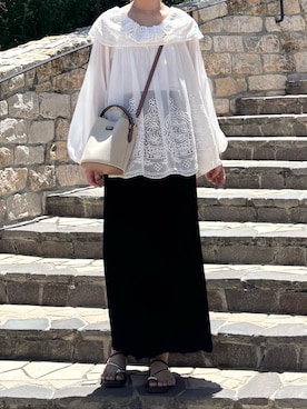 「FURLA（フルラ）のアイテム」を使った、( ◠‿◠ )さん（レディース・163cm）の夏コーディネート