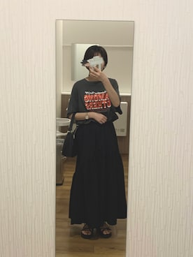 「Honeys（ハニーズ）のアイテム（ハンドバッグ）」を使った、( ◠‿◠ )さん（レディース・162cm）の夏コーディネート