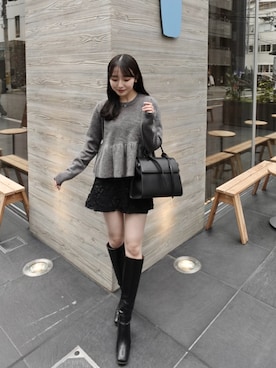 「アイテム（ブーツ）」を使った、うさぎさんのふくさん（レディース・154cm）の秋コーディネート