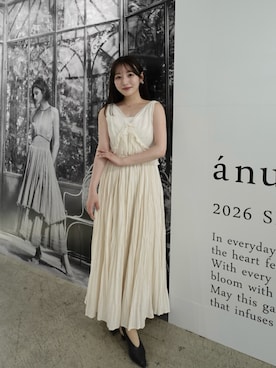 anuans（アニュアンス）の「アシンメトリーシャツワンピース