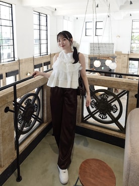 「polaura（ポローラ）のアイテム」を使った、うさぎさんのふくさん（レディース・154cm）の夏コーディネート