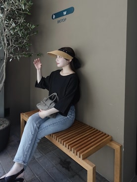「Bibiy.（ビビィ）のアイテム」を使った、うさぎさんのふくさん（レディース・154cm）の夏コーディネート