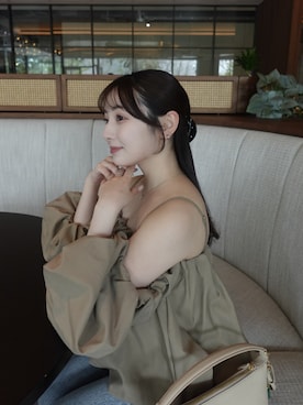 「anuans（アニュアンス）のアイテム（トップス）」を使った、うさぎさんのふくさん（レディース・154cm）の春コーディネート