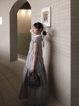 「classicalelf（クラシカルエルフ）のアイテム（ワンピース/ドレス）」を使った、うさぎさんのふくさん（レディース・154cm）の春コーディネート